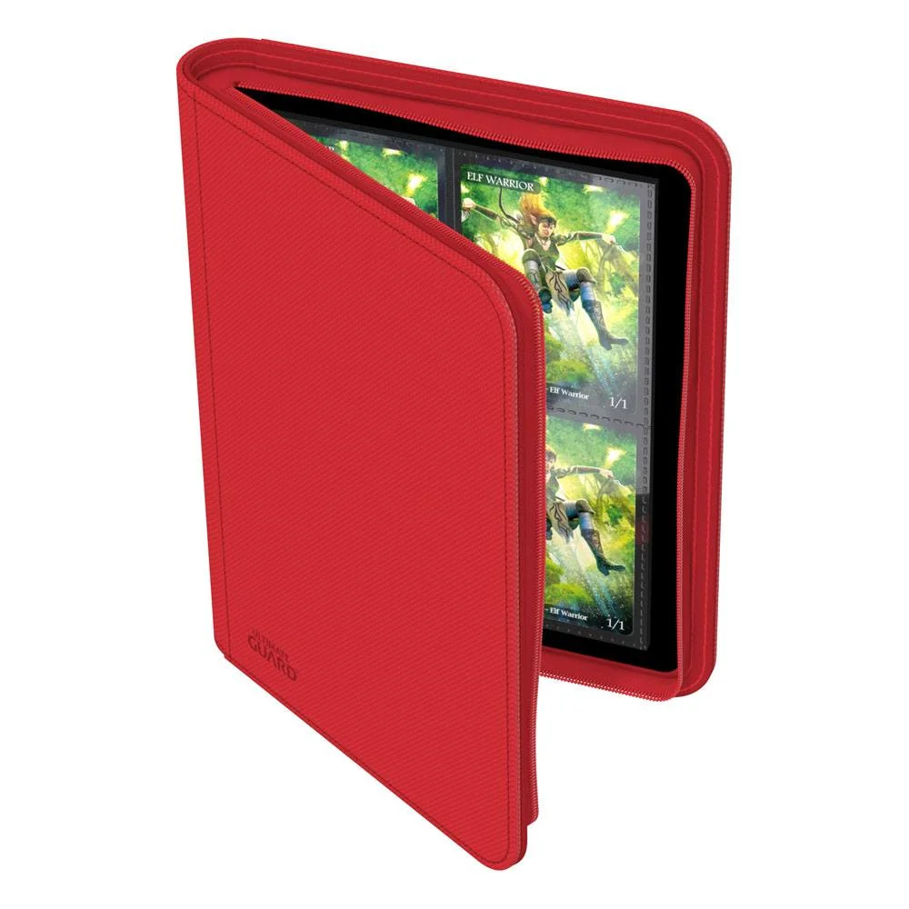 Ultimate Guard Zipfolio (160 double-sleeved cards) 8-Pocket 70 x 97 mm Xenoskin - Red
